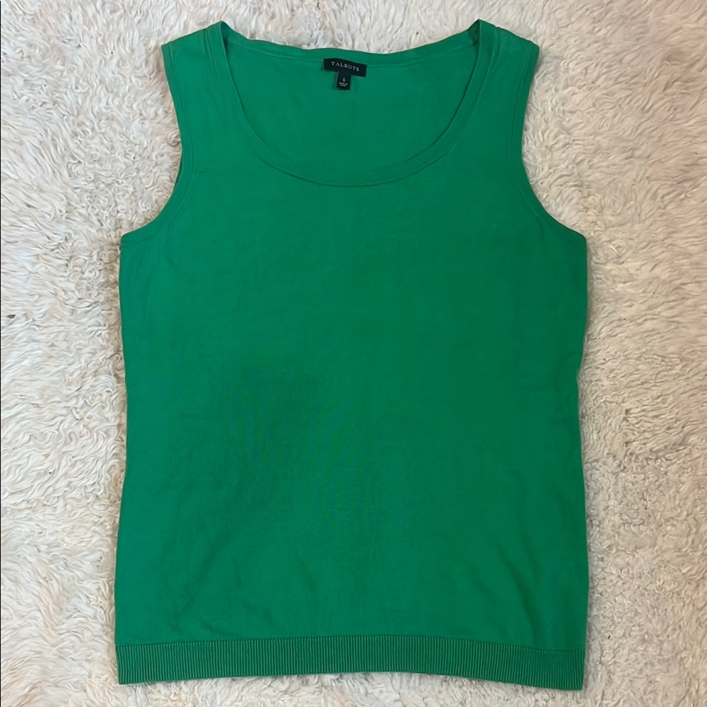 Talbots Green Sleeveless Top